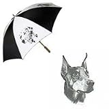 Doberman Pinscher Umbrella by Porcelain by Rosalinde (60' Arc)