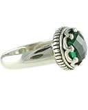 Bask Crowned Green Quartz Ring