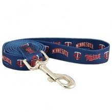 minnesota twins med dog lead leash nylon 6' 3/4