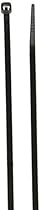 Monoprice Cable Tie 8 inch 40LBS, 100pcs/Pack - Black
