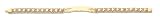 14k Tri-color, Diamond-cut, ID Bracelet - 7 in.