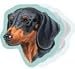   - Dachshund Black Tan Sticky Notes2008