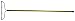Nupla BR16T Classic Bow Rake, 16-Tine Blade, EC Grip, Steel Gauge, 60