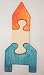 Wooden Educational Jig-Saw Puzzle - Rocket