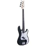Double Cutaway Bass, Left-Handed Black