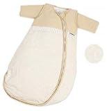 Gesslein Schlafsack Bubou beige/Herzchen weiß, 90 cm