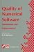Book Quality of Numerical Software (Ifip International Federation for Information Processing)