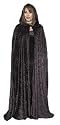 Panne Velour Hooded Cape