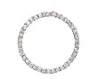 14k White Gold & Diamond Circle Pendant (1.50ctw)