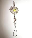 10 Crystal Daisy Cell Phone Mobile Hook Clip Charm Finders