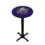 LSU Pub Table - Purple - Black Pedestal - 42" H