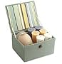 CANDLE GIFT BOX STELLA Box Set Contains One Clary Sage & Nectarine Medium Frosted Vase & Six Votives Featuring Vetiver Chamomile & Claray Sage And Nectarine & Magnolia And Cassis