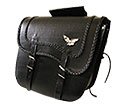 Motorcycle Saddlebags Leather Luggage Bag 14WX12HX5D SD4045