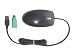 HP - Mouse - optical - 2 button(s) - wired - PS/2, USB - carbon