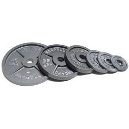 Grey Olympic Barbell Plates