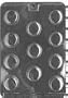 Medium Large Peanut Butter Cup Candy Mold