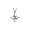 Stunning! 14K White-gold 2CT 7.00MM Square Moissanite Princess-cut Pendant