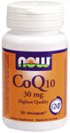 CoQ10 by NOW Foods - Antioxidants - CoQ10 (30 mg - 30 Vegetarian Capsules)