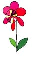 Neon Flower - Whirligigs and Windwheel Garden Spinners