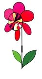 Neon Flower - Whirligigs and Windwheel Garden Spinners