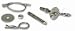 Oval Track Hood Pin Set L-3 in. 5 in. Dia. Chrome Plated Steel Pins 1.5 in. Dia. Stainless Steel Scuff Plates Vinyl Coated Stainless Steel Lanyards 2 Per Set