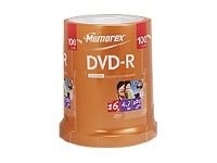 Childrens Toyshop  Electronics : Memorex DVD-R 16x 100pack Cakebox