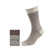 3 Pairs of Collezione Pure Egyptian Cotton Birdseye Socks