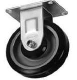 Win Holt Equipment Group Rigid Plate Caster w/ Polyurethane - 6 x 2
