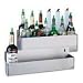 San Jamar B5522D Stainless Steel Double Rail Speed Rack Bottle Holder, 21-1/8" Width x 7-5/8" Height x 8" Depth