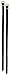 Weaver Leather English Spur Straps Black, 1/2 x 19