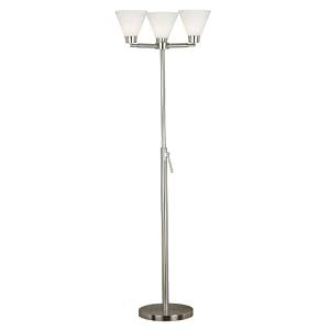 Kenroy Home 20964BS Alturas Torchiere, Brushed Steel