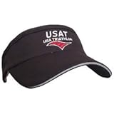 SweatVac Performance Race Visor - USAT Black