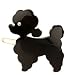 poodle2 - L Erickson Poodle on Tige Boule Black