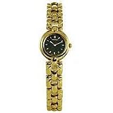 Seiko Ladies Gold Tone Dress Watch with a Black Dial. Model: SXJZ68 by Seiko