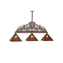 Meyda Tiffany - 51347: Antique Copper - 76L Spruce Tree 3 Lt Island by Meyda