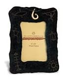 FISH HOOK TIKI PHOTO FRAME DESIGNER - 6 X 7 HAWAIIAN GIFT
