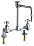 Tools & Hardware : Chicago Faucets 947-CP Laboratory Sink Faucet with 8" Centers, Polished Chrome