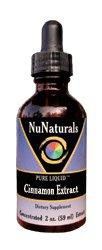 NuNaturals Pure Liquid Cinnamon Extract, 2 Ounces (Pack of 2) by Nunaturals