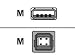 Belkin USB cable - 4 PIN USB Type A (M) - 4 PIN USB Type B (M) - 3.0 m