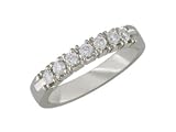 Ivory ll 14K White Gold Semi-Eternity Diamond Ring