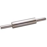 Kitchencraft Stainless Steel Smooth Action Revolving Rolling Pin