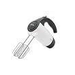 Sunbeam 2546 6-Speed 220-Watt Hand Mixer with Wire Beaters, White