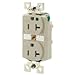 Bryant BRY8300ITR TECHSPEC Hospital Grade Duplex Receptacle, 20A, 125V, Ivory (BRY8300ITR)