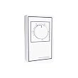 White Rodgers 1A65W-641 Line Voltage, Classic White, SPST Thermostat, Open On Rise, 40&deg;F To 85&deg;F, No Thermometer