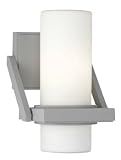 Forecast F8410-10 27Th Street - One Light Outdoor Wall Sconce, Graphite Finish with Etched White Opal Glass