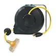 LumaPro 2YKT7 Cord Reel, Industrial, 12/3, 40Ft, Black