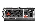 A4Tech X7 G-800 Profi Gaming Tastatur PS2 D Silber