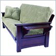 August Lotz Madison Full Size Futon Frame in Cabernet Finish