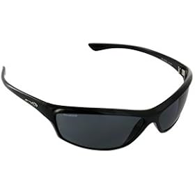 Arnette 4058 ASYLUM Shiny Black Sunglasses w/ Grey Polarized Lens