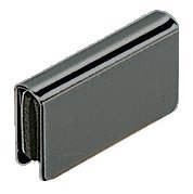 C.R. LAURENCE GDH7BL CRL Black Rectangular Strike Plate